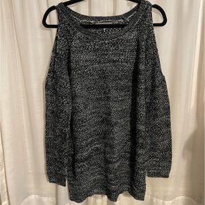 Almost Famous - Cold Shoulder Knit Sweater